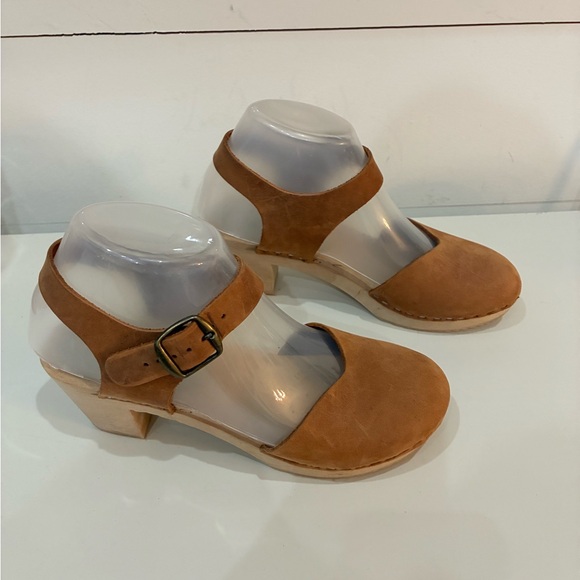 Ninaz Swedish Clog Sandals | Youth Size 3 | Suede & Wood good used condition - Picture 2 of 8